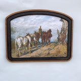 Pathway Home Horses Wide Arched Frame