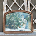 Orange Tree and Gate Wide Arched Frame