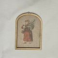Vintage Santa with Tree Ornament