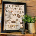 Mushroom Canvas Print Framed 1