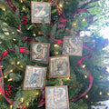 12 Days of Christmas Canvas Ornament Set 