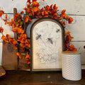 Humble Bee Canvas Print in Medium Arch Frame