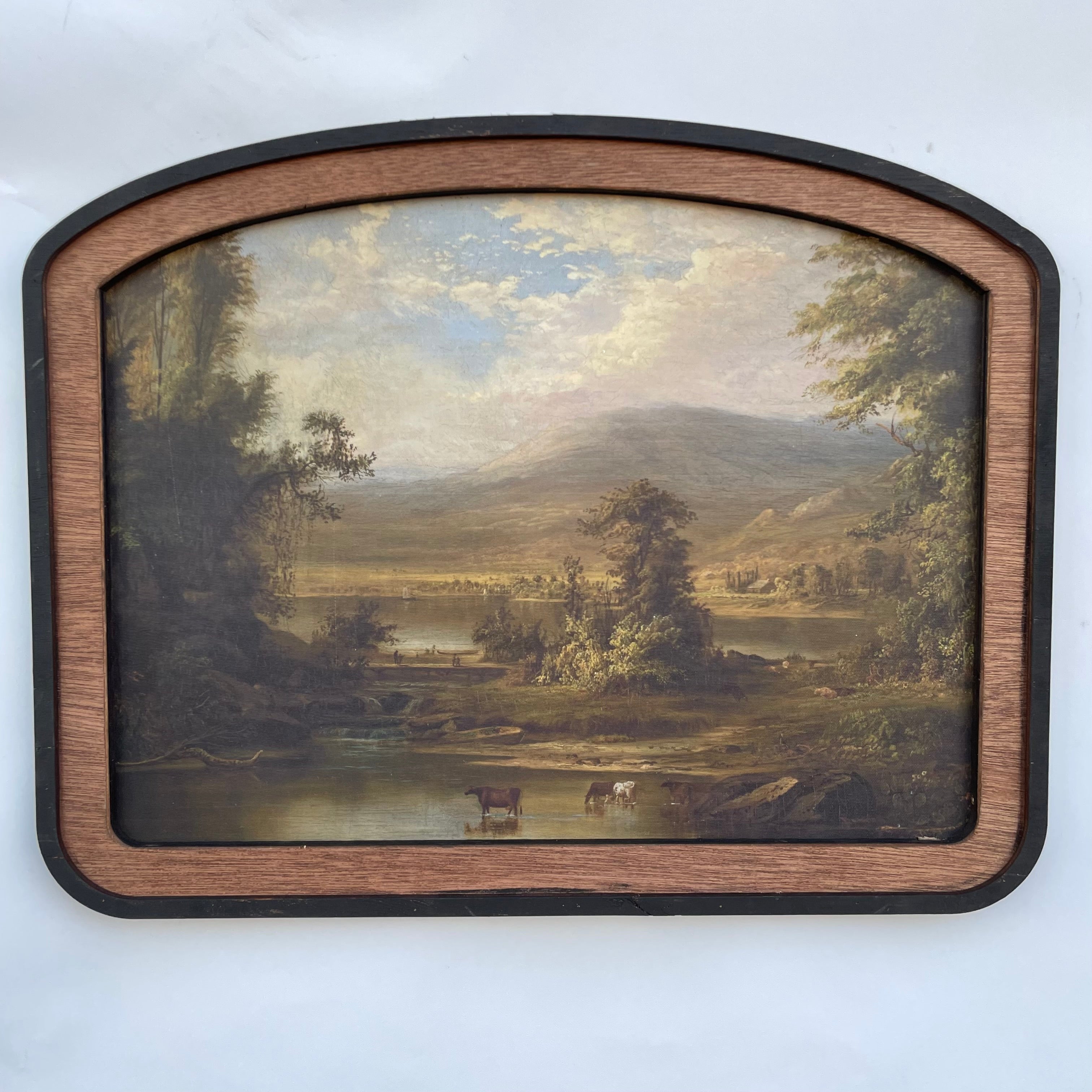 Pastoral Lake Arched Frame