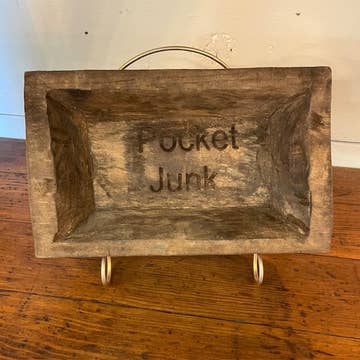 Pocket Junk engraved Wooden Bowl