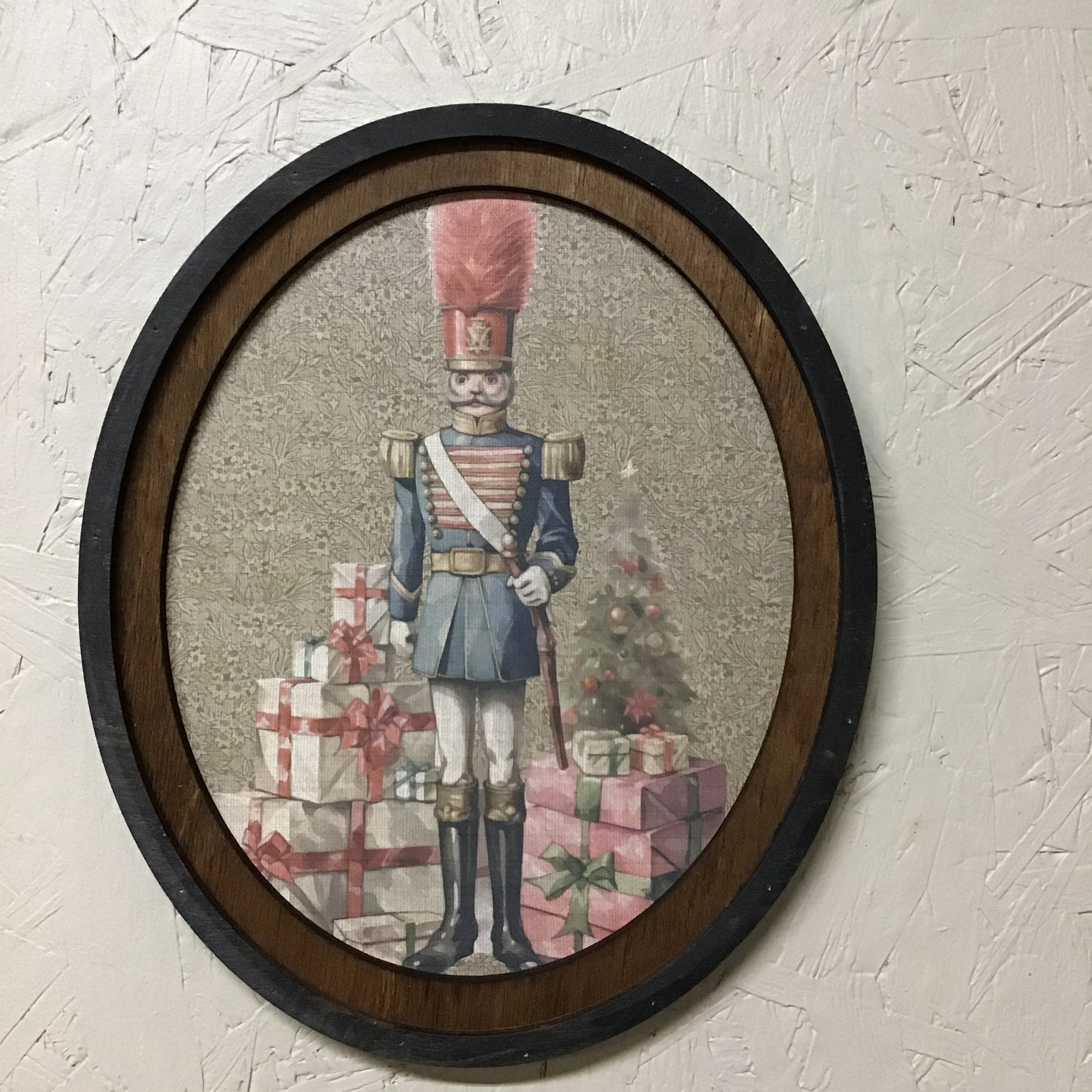 Nutcracker Print Framed in Oval Frame