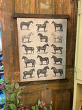 Vintage Horse Hanging Poster