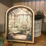 Swing in Garden Greenhouse Arched Frame