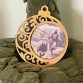 Scrolled Jesus and Lamb Ornament