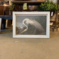 Framed White Heron