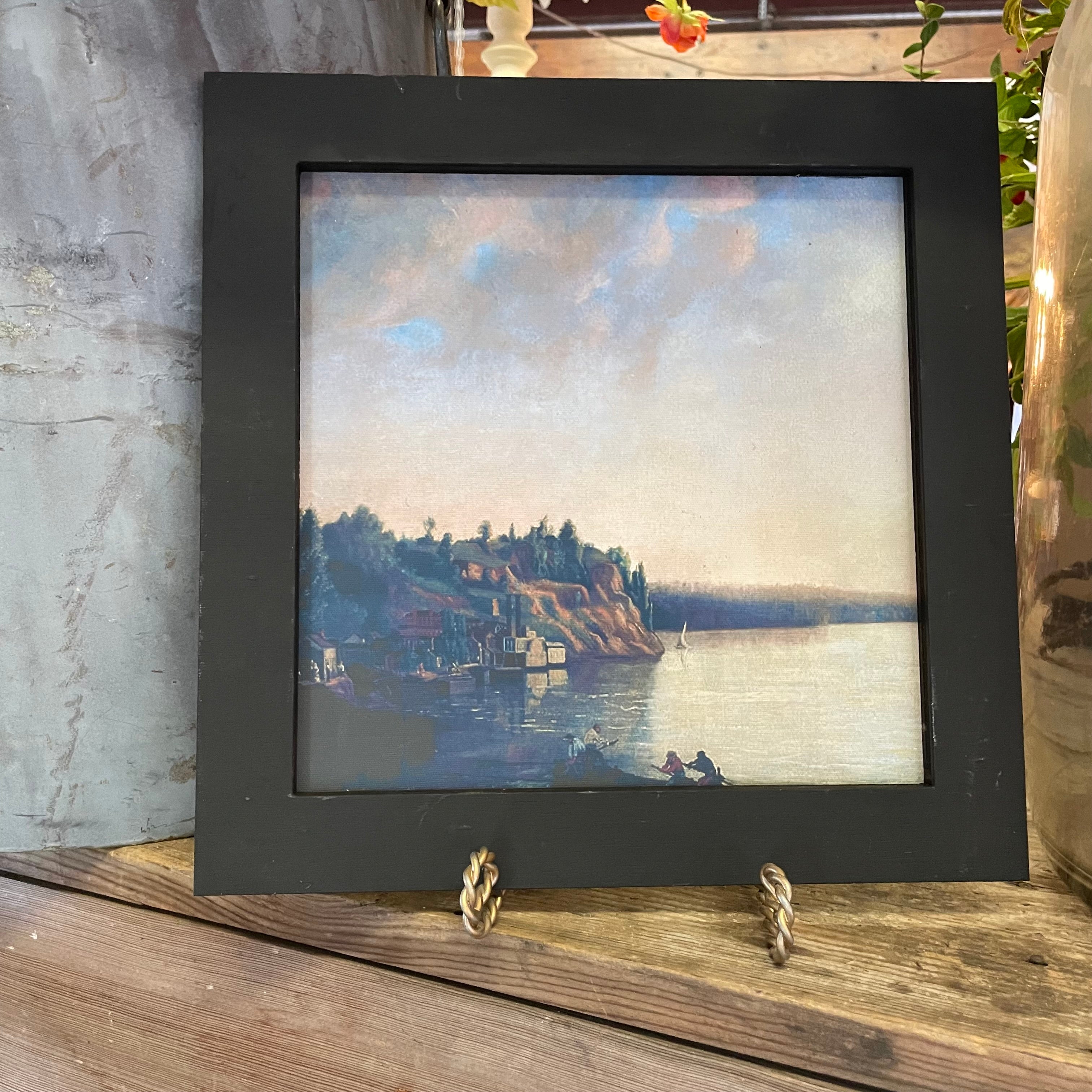 Square Framed Village on the River