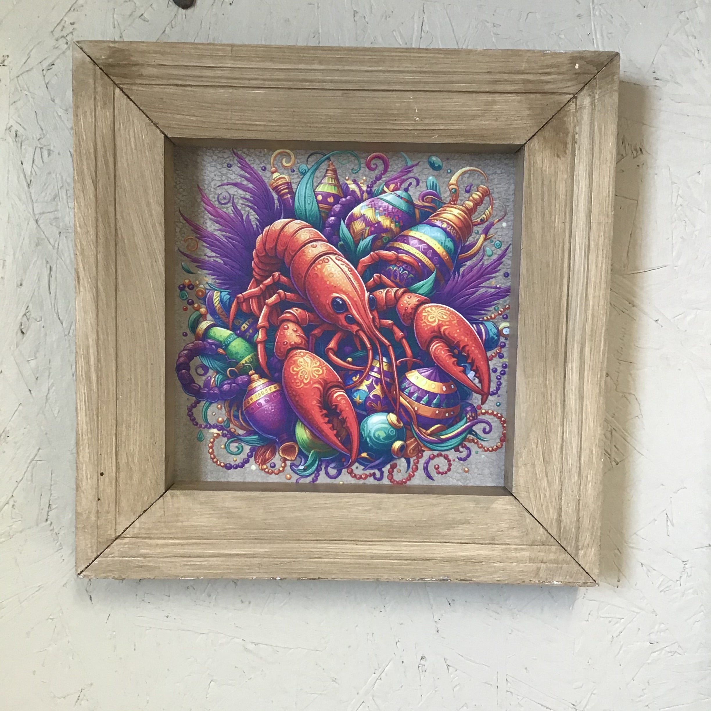 Mardi Gras Crawfish Print
