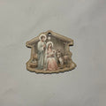 Vintage Nativity Stable ornament