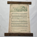 Vintage Away in the Manger Hanging Canvas