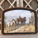 Pathway Home Horses Wide Arched Frame