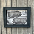 Framed Canvas Print Berkshire Pigs