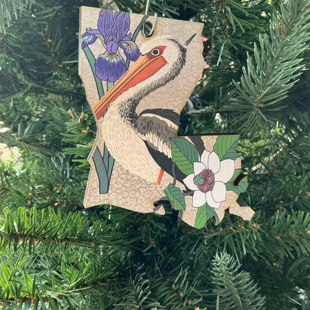 Louisiana State Inspired Ornament