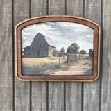 Rustic Barnyard Wide Arched Frame