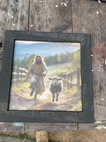 Square Jesus chasing after the Lost Sheep