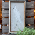 Sand Crane Framed Print Left Facing