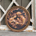 Round Framed Nativity