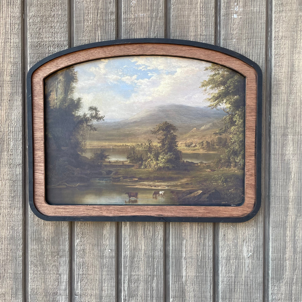 Pastoral Lake Arched Frame