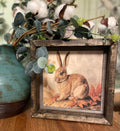 Autumn Fall Hare Square Frame