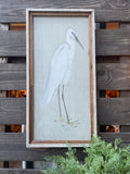 Sand Crane Framed Print Right Facing