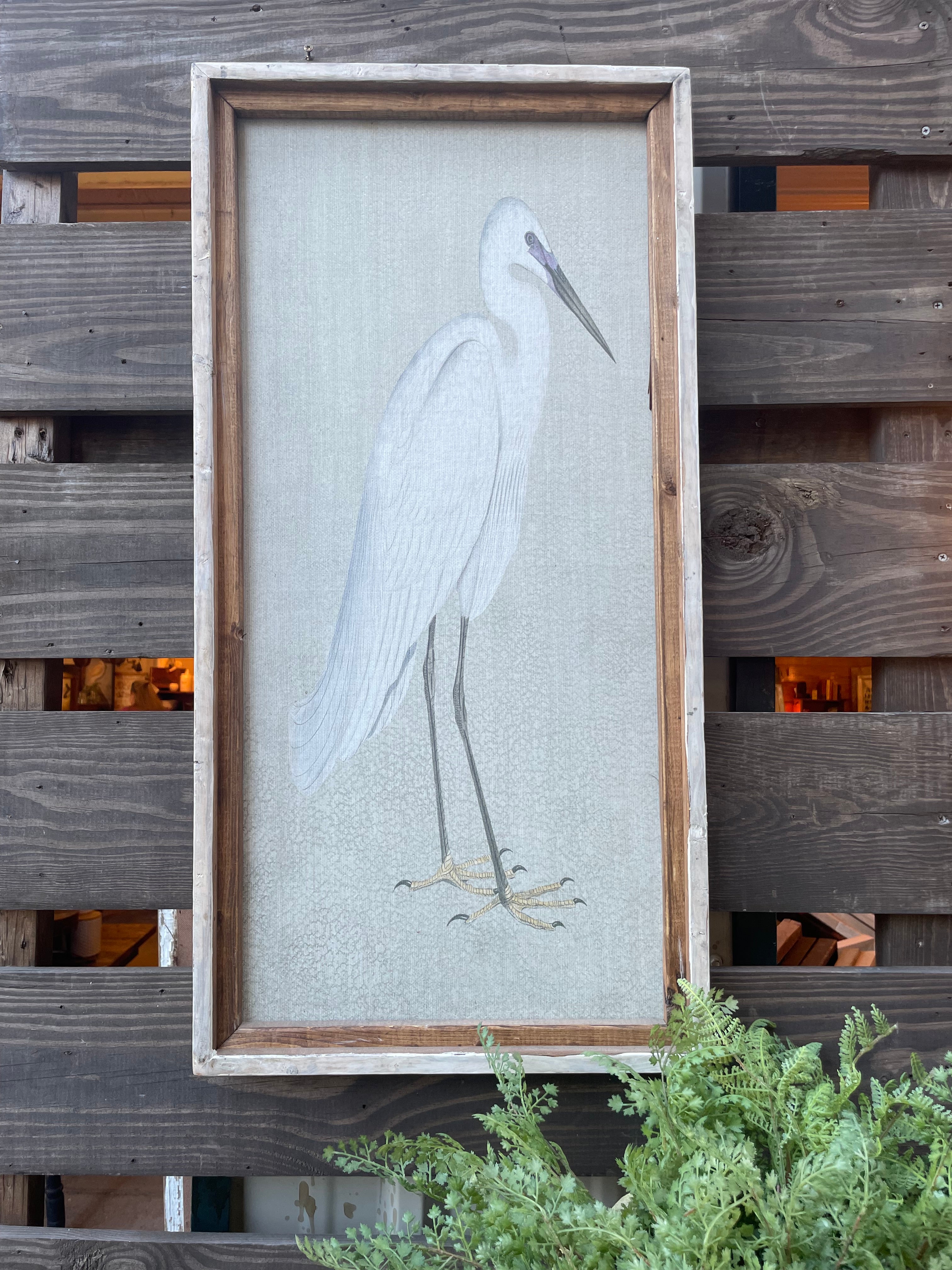 Sand Crane Framed Print Right Facing