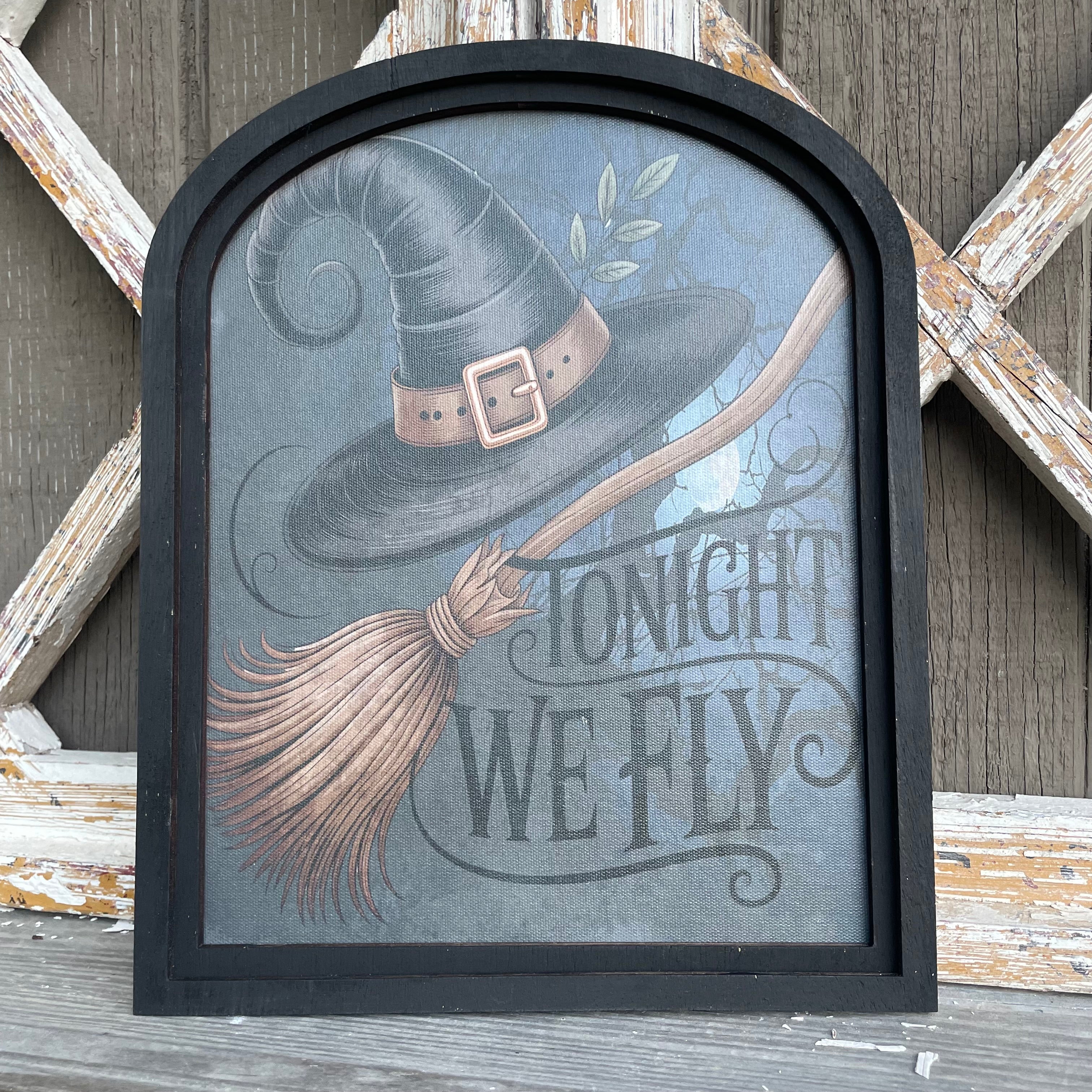 To Night we Fly canvas print in small arch