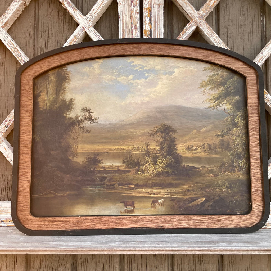 Pastoral Lake Arched Frame