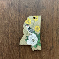 Mississippi Christmas Ornament with State Flower and Bird