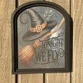 To Night we Fly canvas print in small arch