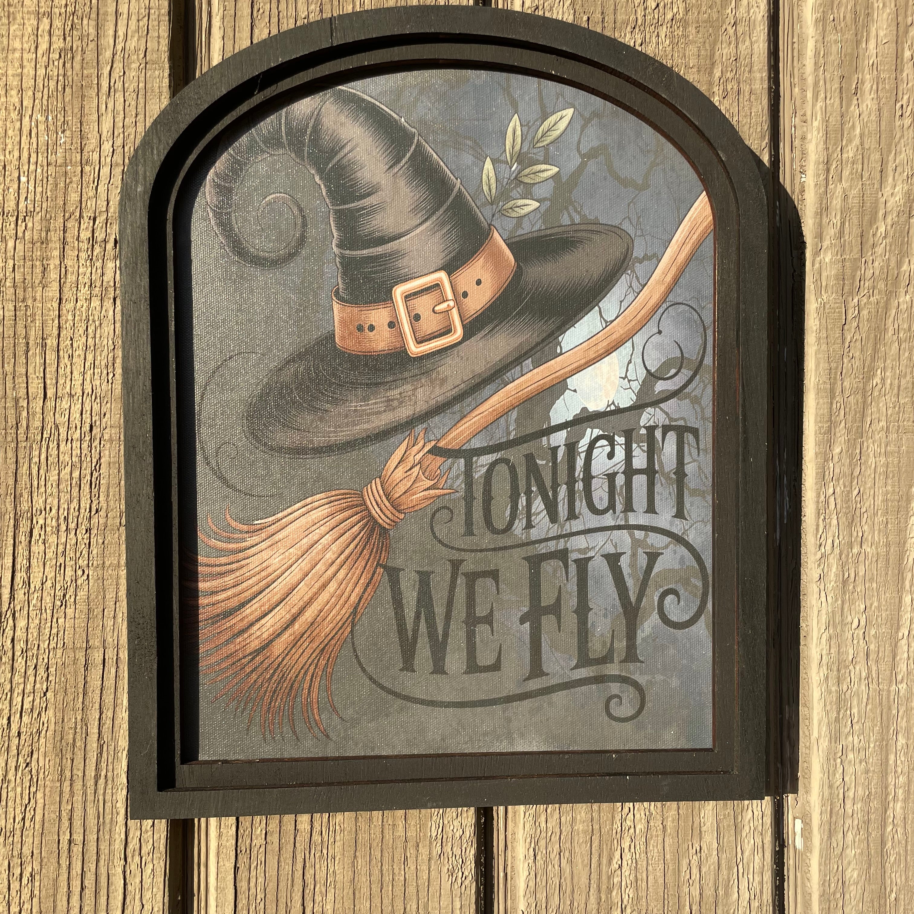 To Night we Fly canvas print in small arch