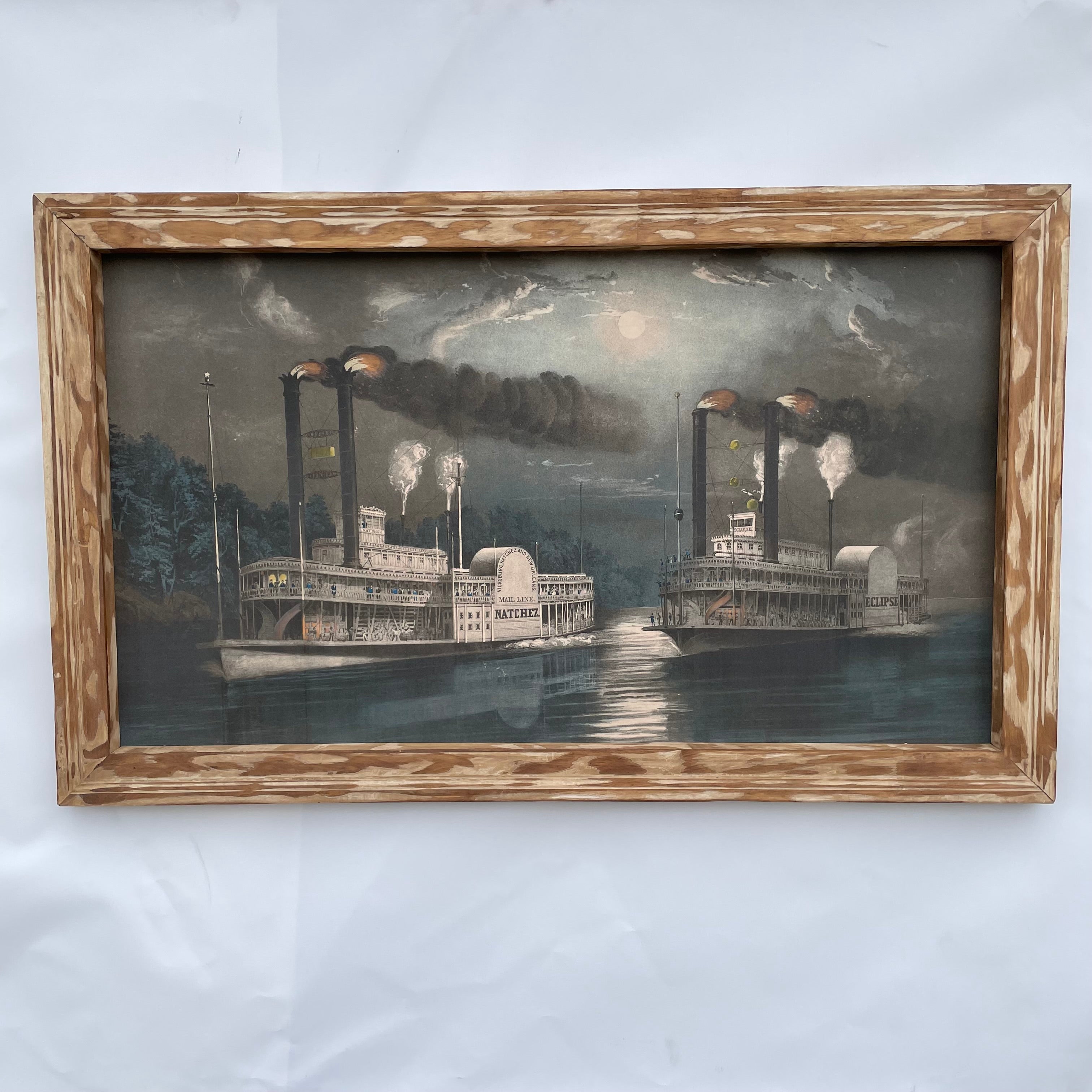 Midnight Race Canvas Framed Print