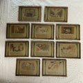 The Night Before Christmas Canvas Framed Ornament Set 