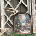 Cabin Christmas Print in Small Arch
