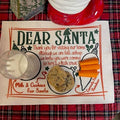 Santa Cookies and Milk Placemat