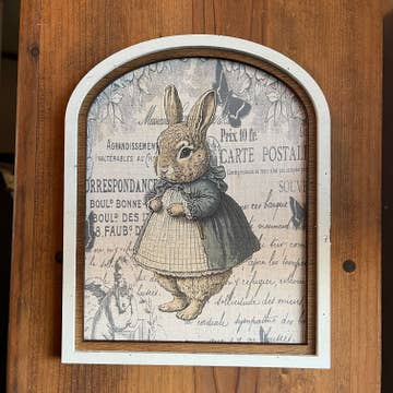 Blue Bunny Framed Small Arch