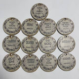 25 Names of Christ Advent Ornaments