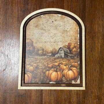 Farmhouse Pumpkin Patch Small Arch Frame