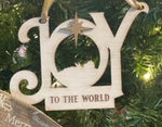 Hope, Love, Joy Ornament Set of 3