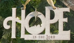 Hope, Love, Joy Ornament Set of 3