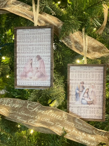 Holy Family on Carols Ornaments