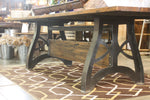 Reclaimed Cargo Flooring Heavy Base Table