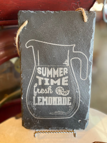Summer Time Lemonade Engraves slate sign